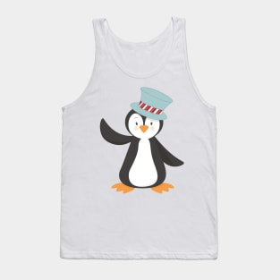 Cute Penguin, Little Penguin, Penguin With Hat Tank Top